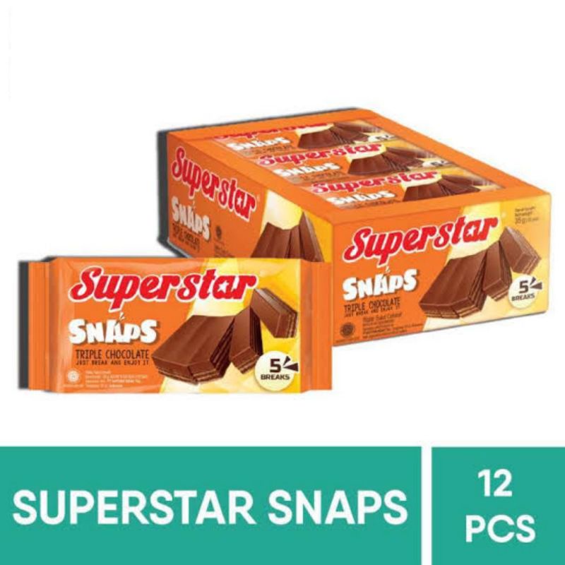 Jual SUPERSTAR SNAPS 1 BOX ISI 12 PCS Shopee Indonesia