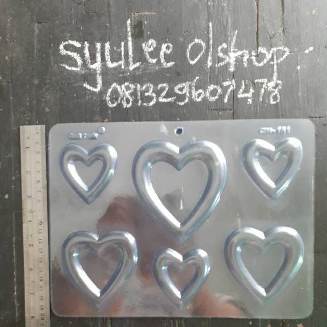 Jual Ctm161 Cetakan Coklat Love Bolong | Shopee Indonesia