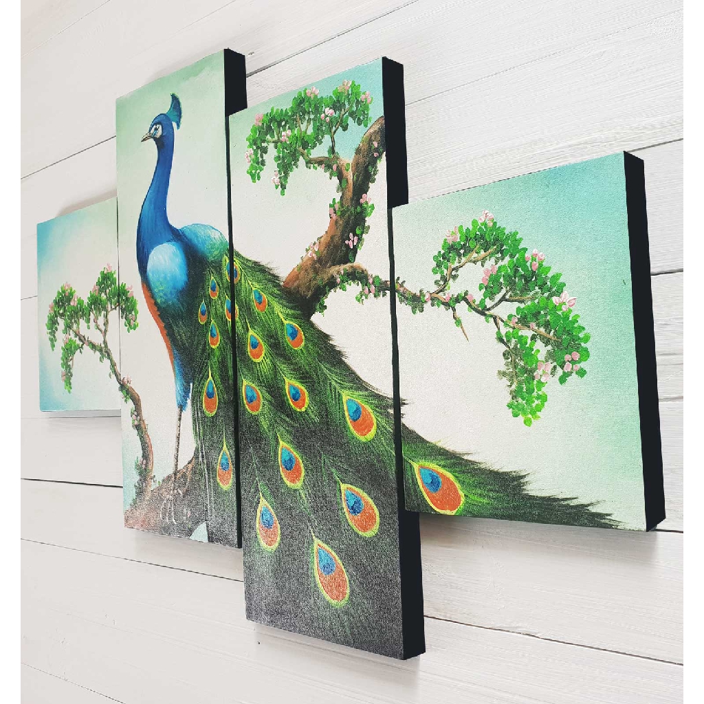 Jual Lukisan Burung Merak - Hiasan Dinding Cantik Indonesia|Shopee Indonesia 1024_X_1024_jpg