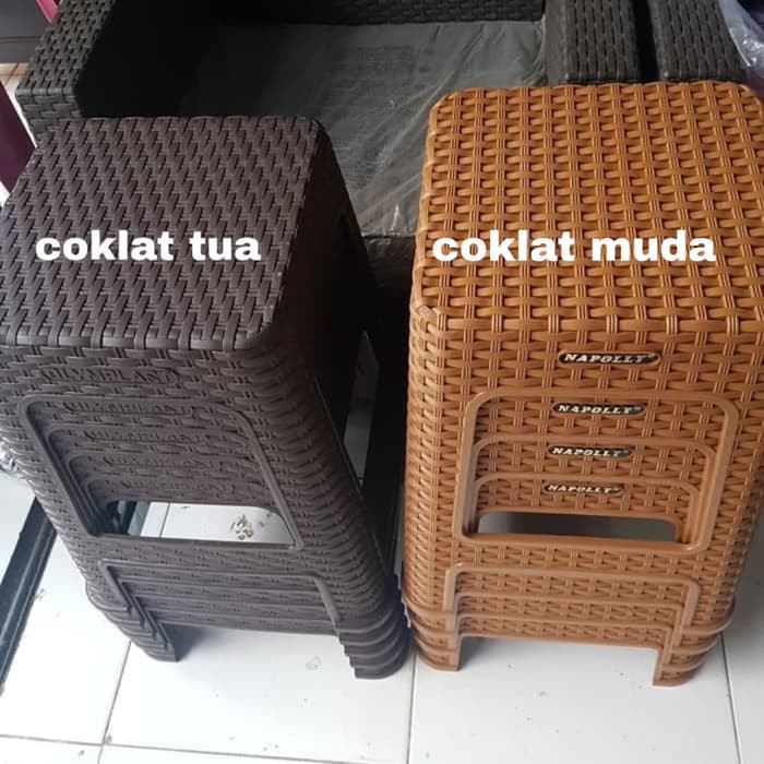 Jual Kursi Plastik / Kursi Bakso Anyaman Rotan Olymplast/Napolly | Shopee Indonesia