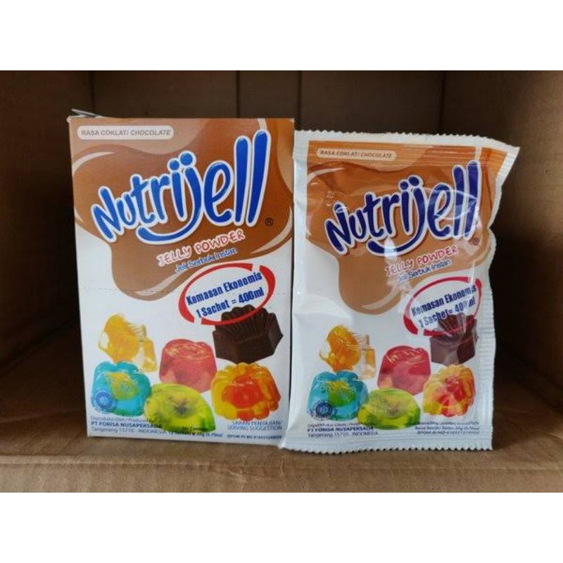 Jual Tepung Agar-Agar Nutrijell Coklat / 1 Pcs / 1 Pak 12 Pcs / 20Gr | Shopee Indonesia