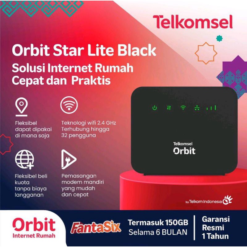 Jual Modem Wifi Telkomsel Orbit Star LITE 4G LTE, Modem Sim Card Kecil