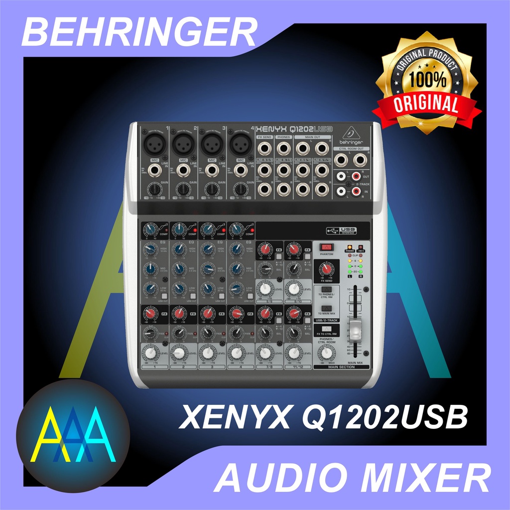 Jual BEHRINGER XENYX Q1202USB AUDIO MIXER ORIGINAL Shopee Indonesia