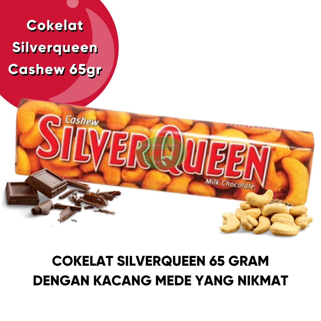 Jual Cokelat Silverqueen Cashew Valentine 65 Gram Besar Coklat Chocolate Mede Silver Queen | Shopee Indonesia
