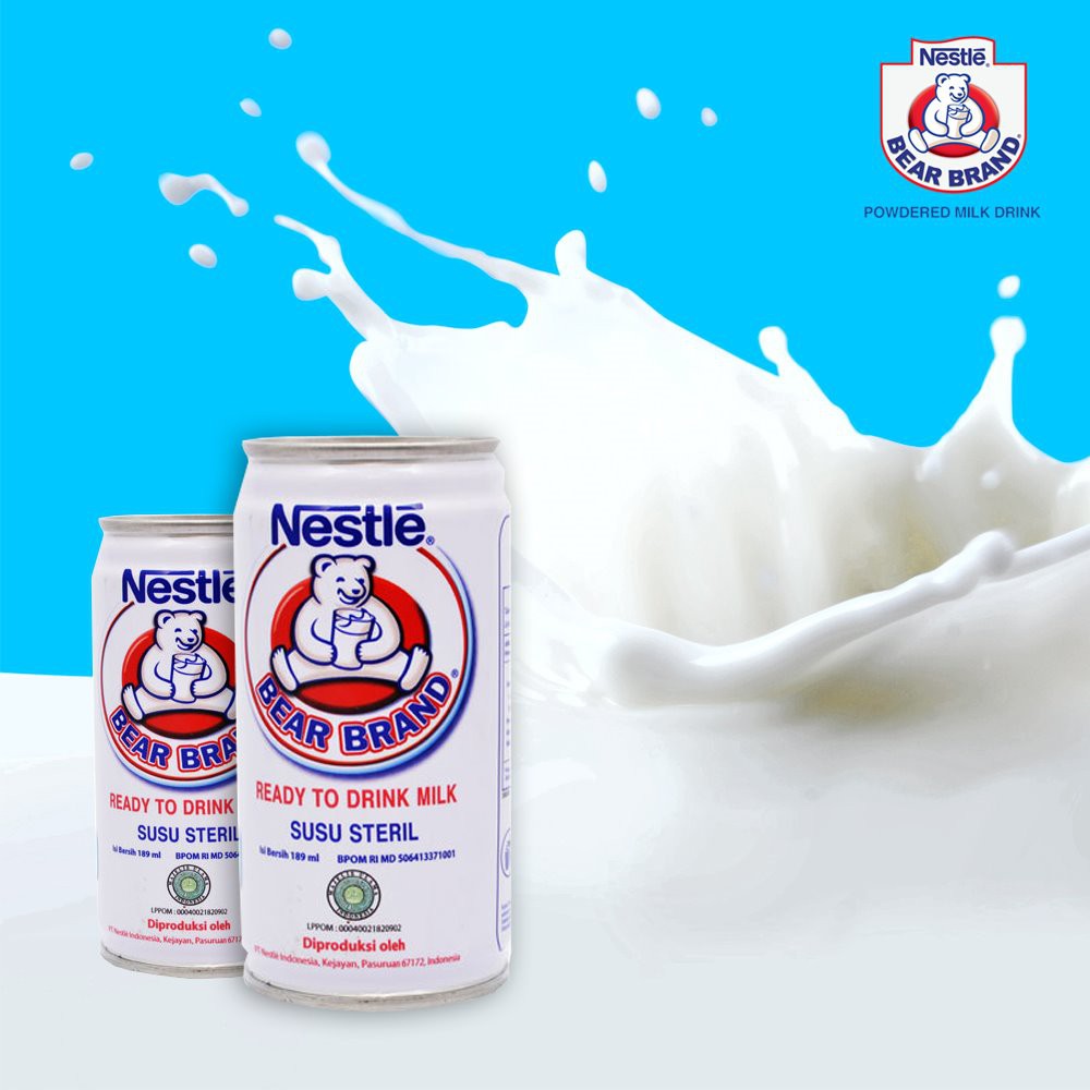 Bear Brand Nestle Susu Steril Susu Beruang Susu Murni Penghilang Panas