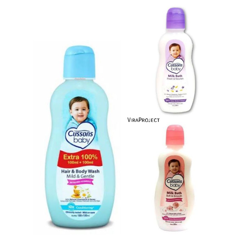 CUSSONS BABY HAIR & BODY WASH / MILK BATH Shopee Indonesia
