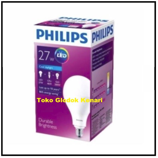 Jual Philips Led Bulb 27 W 3000 Lumen A110 6500 K E27 220-240 V | Shopee Indonesia
