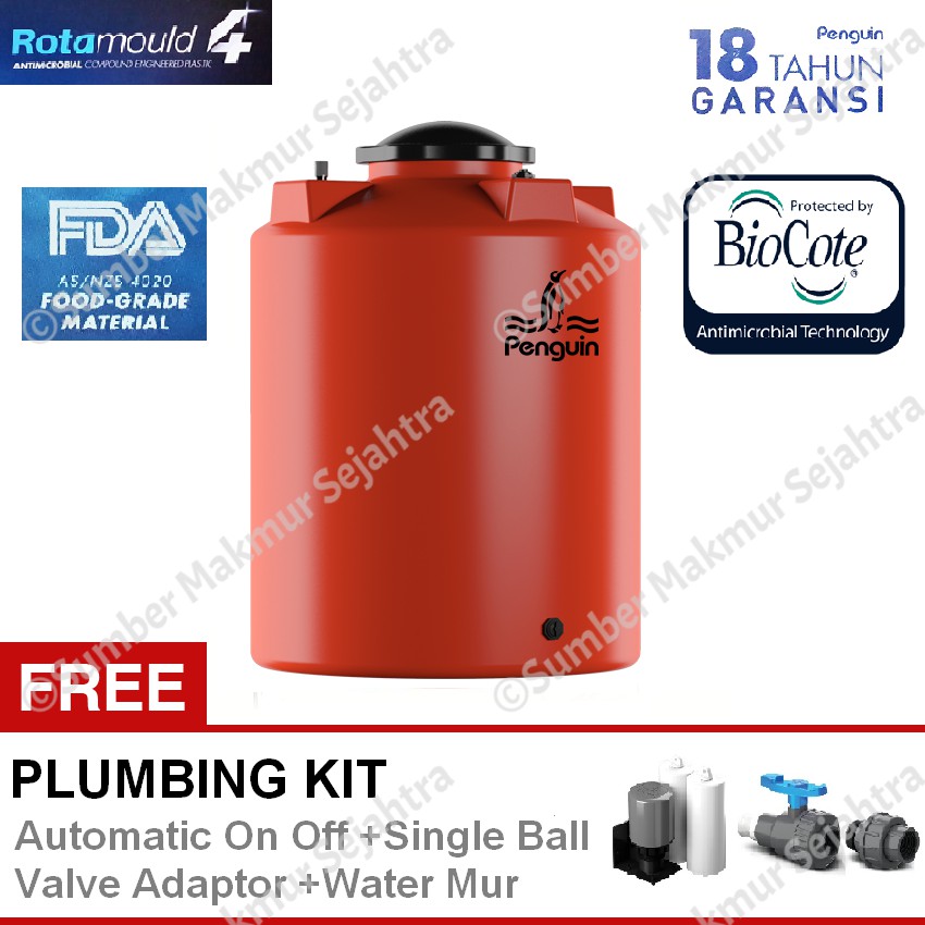 Tandon Air 5000 Liter Penguin / Toren Air / Tangki Air TB 500