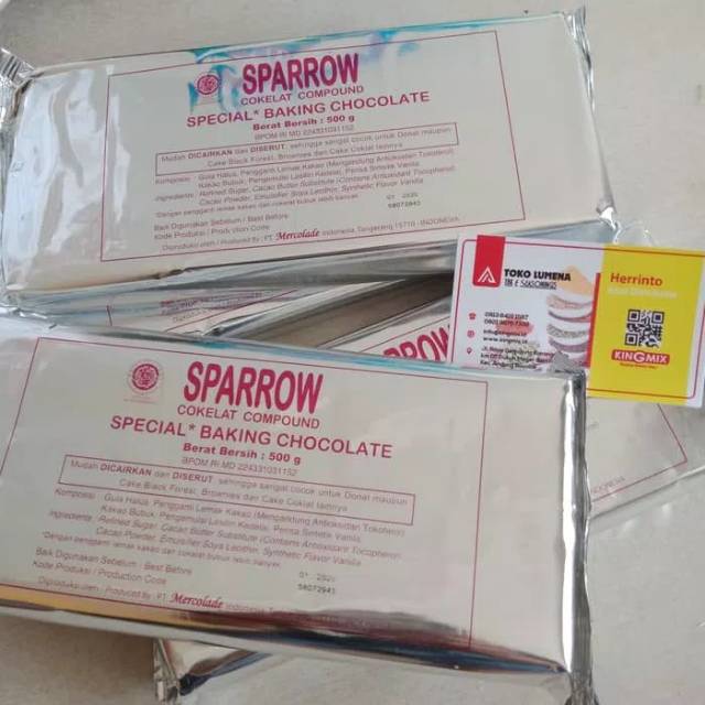 Jual Coklat Batang 500G Sparrow Baking | Shopee Indonesia