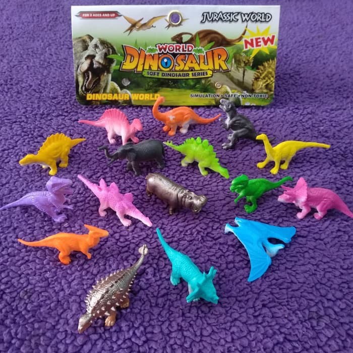 Jual Flash Sale Mainan Anak Dinosaur World Dinosaurus Karet Trex Binatang Hewan Purba | Shopee Indonesia
