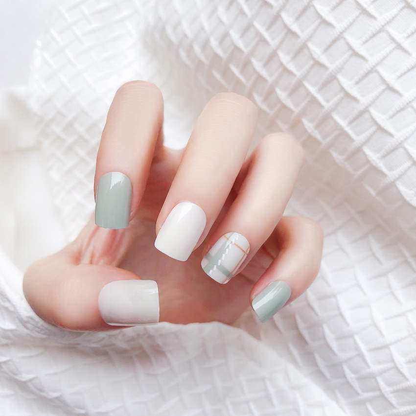 24Pcs Kuku Palsu Model s45 Shopee Indonesia