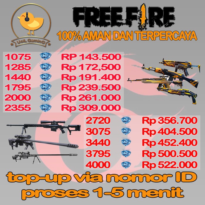 Top Up Ff Murah Cara Top Up Diamonds Free Fire (FF) via Shopee Murah