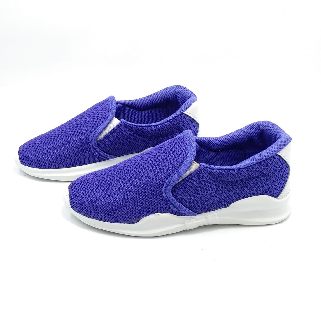 SEPATU ANAK USIA 1 2 3 4 5 6 TAHUN SLIP ON SPORT RUNNING SHOES BIRU