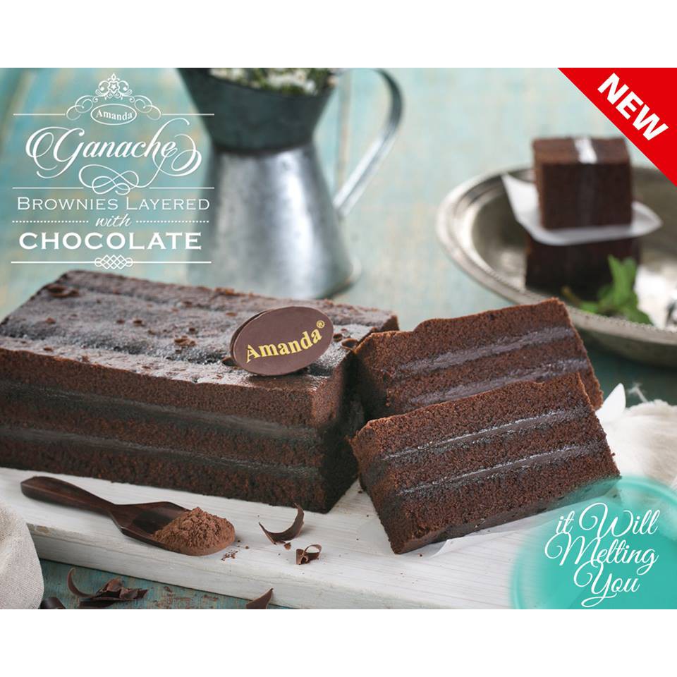Jual Ganache Brownies - Amanda Brownies Asli Khas Bandung | Shopee Indonesia