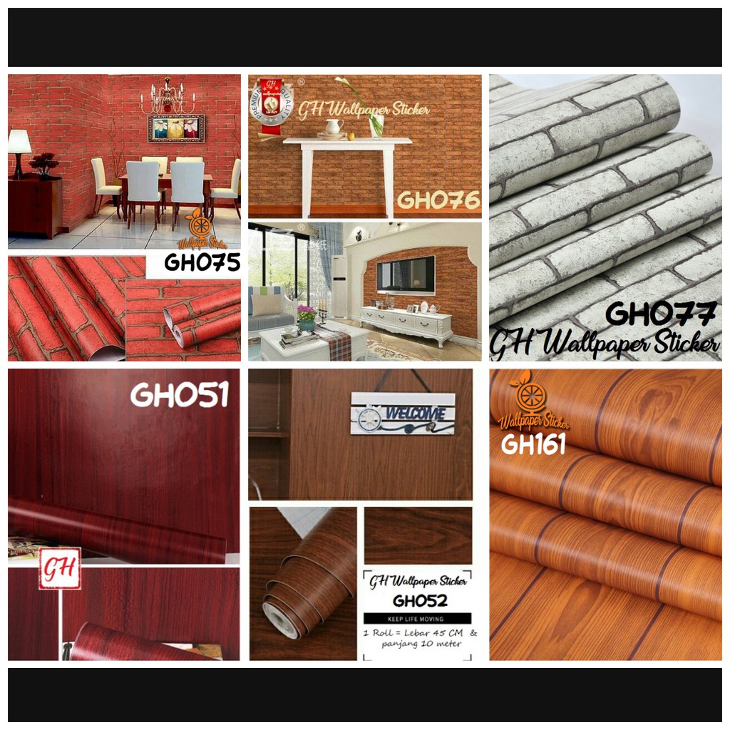wallpaper rumah kayu Kayu ahs wallsticker
