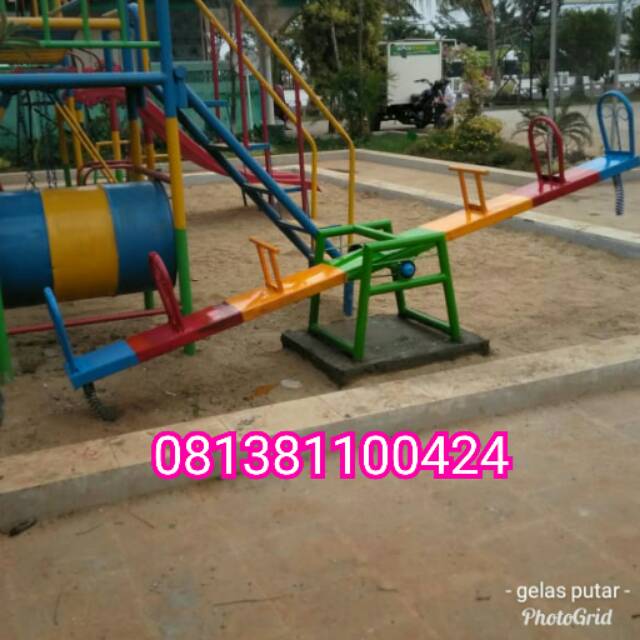Jual Mainan Anak Enjotan Jungkat Jungkit Anak Tk Dan Paud Mainan Besi Anti Karat Galvanis Free Ongkir Jkt | Shopee Indonesia