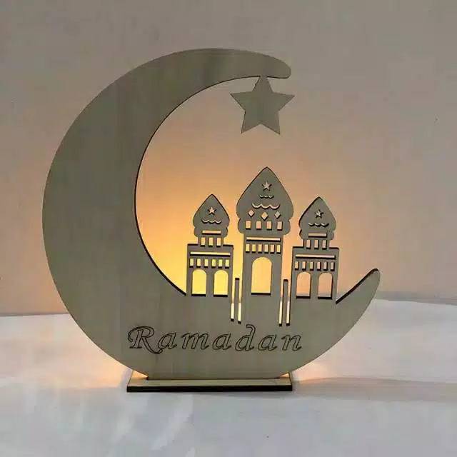 Dekorasi Pajangan Kayu Islam Pernak Pernik Ramadan Pajangan Meja Muslim