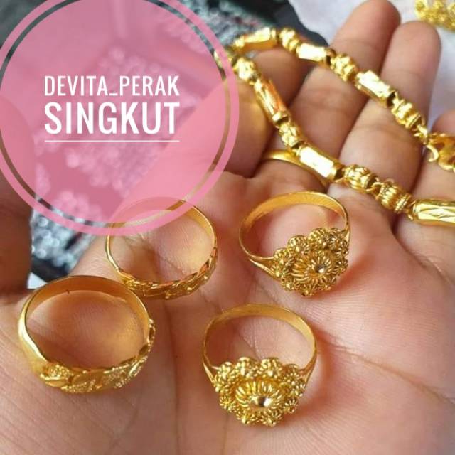 Jual perak sepuhan mas 24k Indonesia|Shopee Indonesia