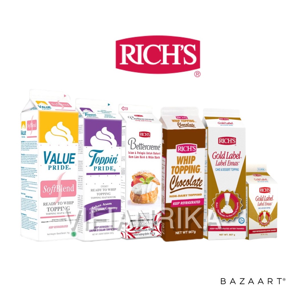 Jual Richs Gold Label whipping cream 907 gram Shopee Indonesia