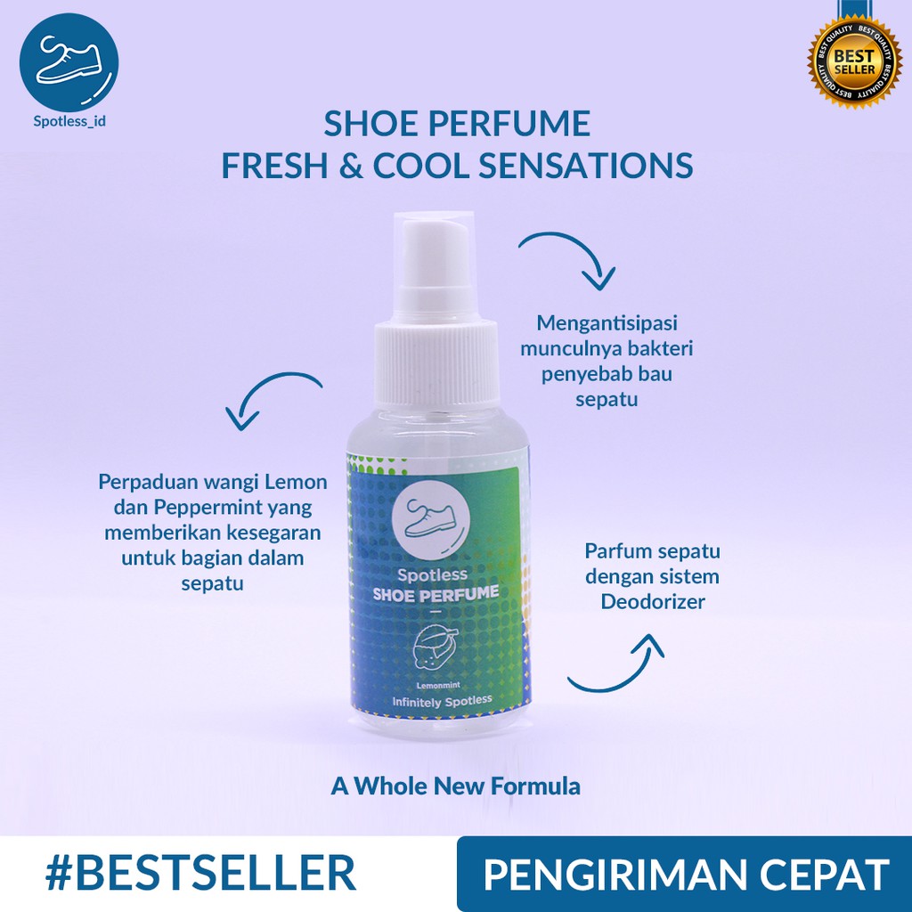 Spotless Shoe Perfume 65ml Parfum Sepatu Penghilang Bau Tidak Sedap