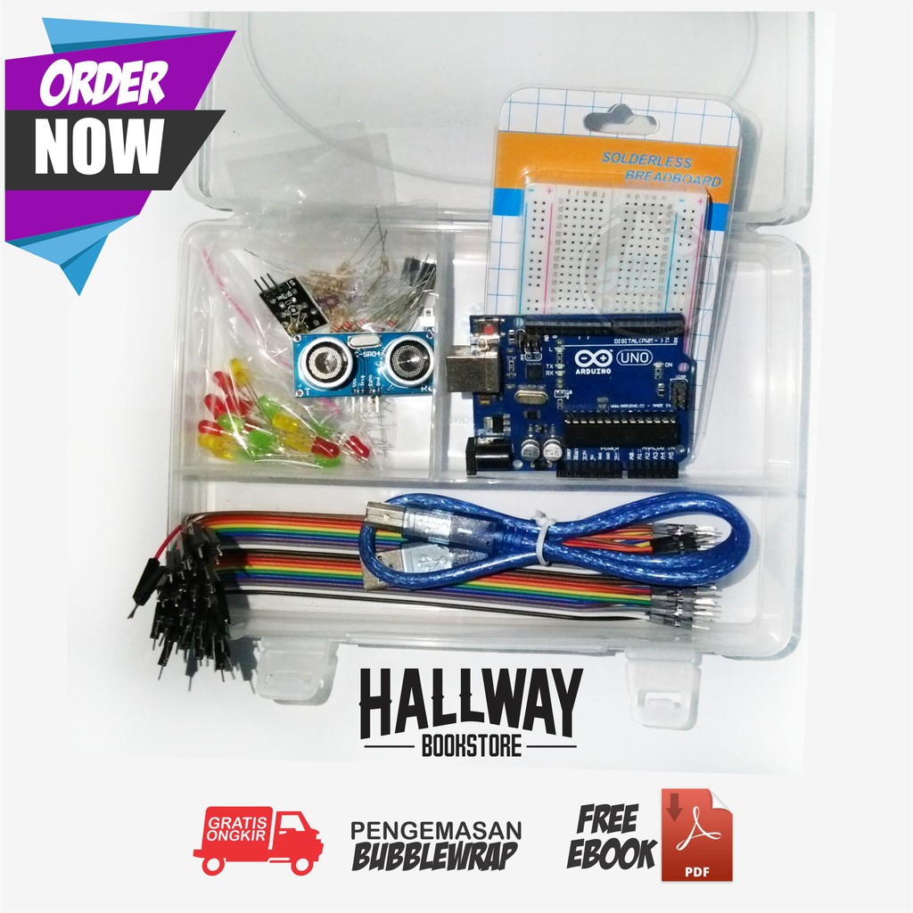 Jual Arduino Uno R3 Starter Kit Paket Hemat | Bonus Ebook Banyak | Shopee Indonesia