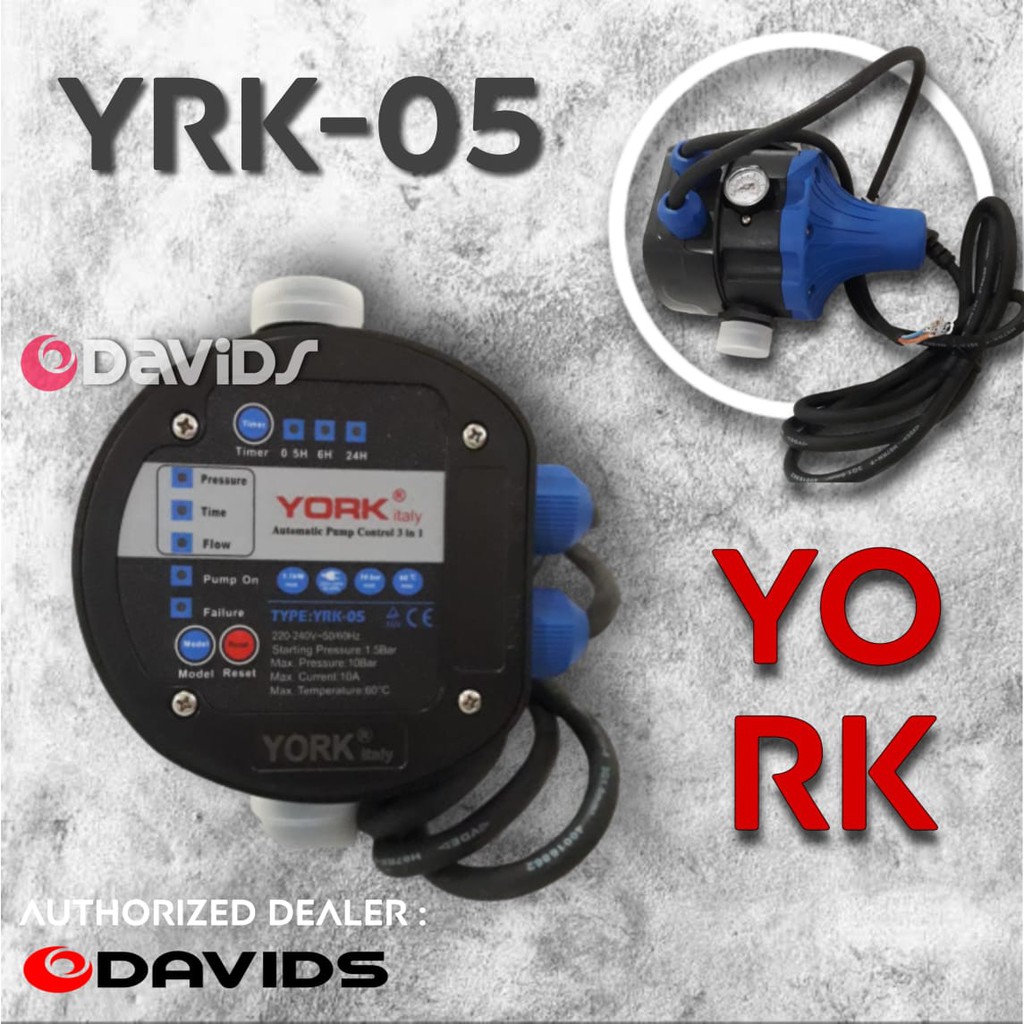 York otomatis pompa air automatic pressure control pendorong air Yrk05 Shopee Indonesia