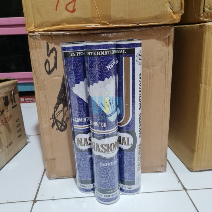 Jual Shuttlecock Badminton Kok Bola Bulutangkis Nasional BIRU 1 Slop 12