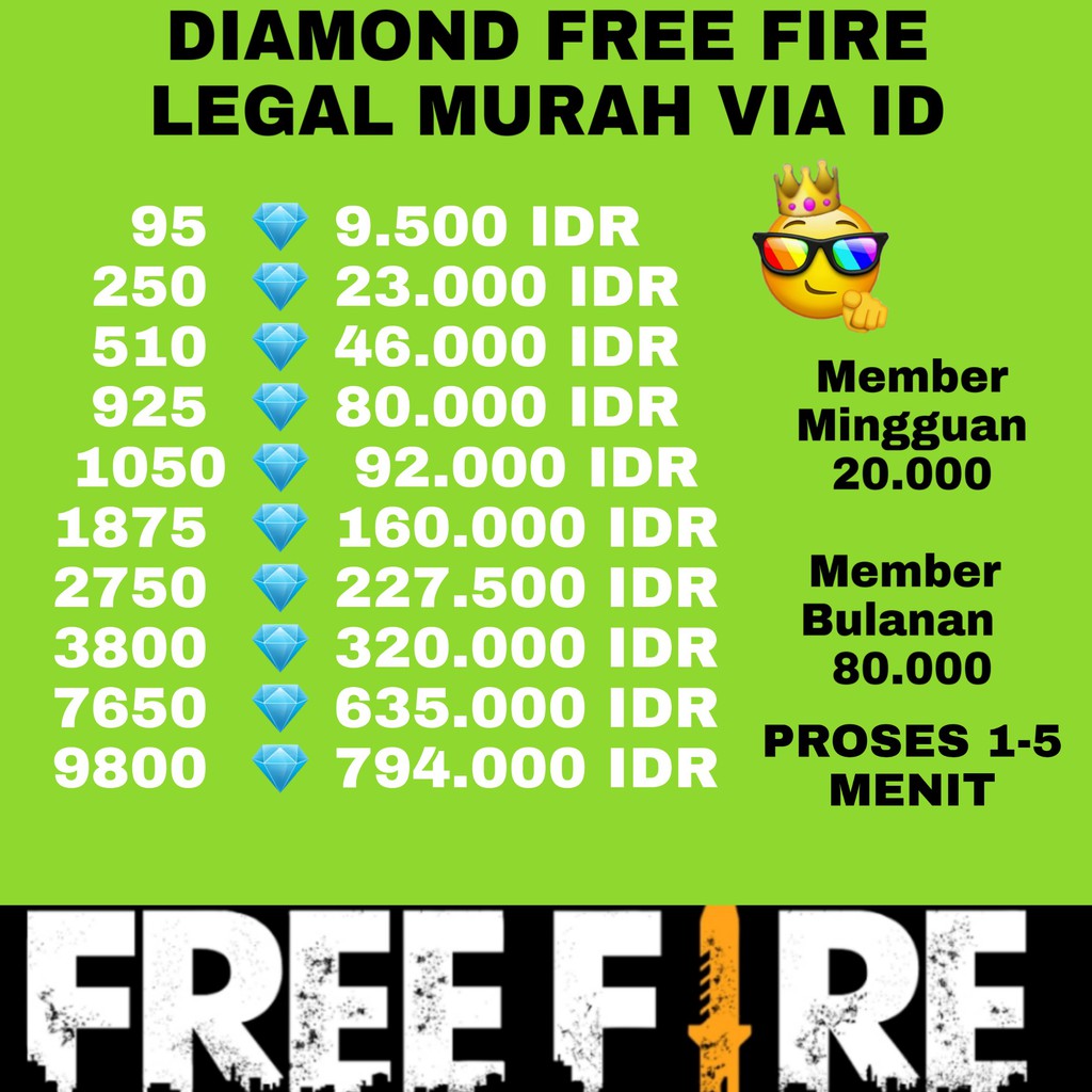 Top Up Diamond Ilegal Ff Termurah Via Pulsa 34 Best Images Free Fire