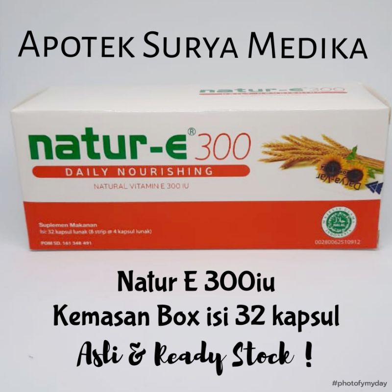 Nature 300 iu. Kemasan box 32 kapsul/softgel. Shopee Indonesia