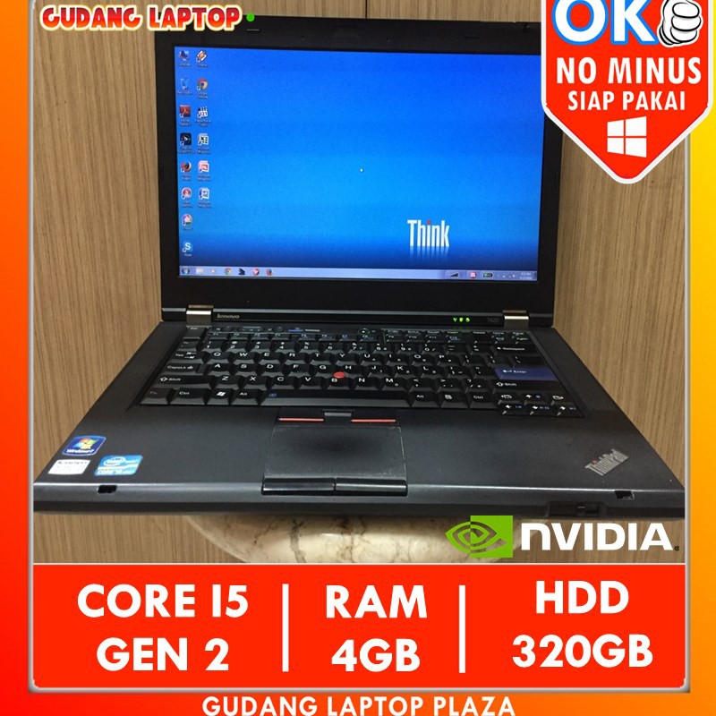 Lenovo T420 Core i5 4GB NVIDIA Laptop Gaming Bekas Murah Second Bagus