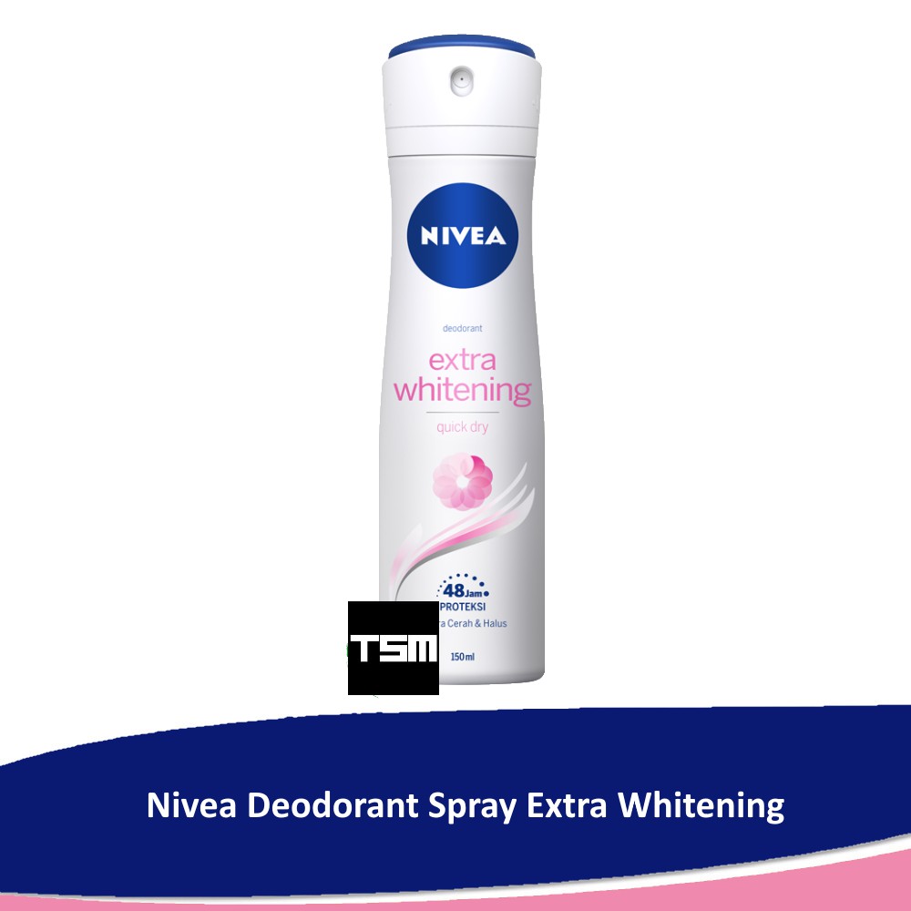 Jual Nivea Extra Whitening Deodorant Spray 150ml Shopee Indonesia