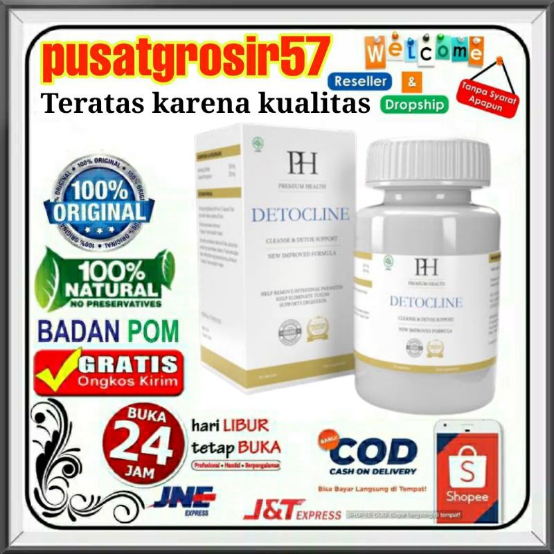 Detocline asli obat parasit 100 original suplemen