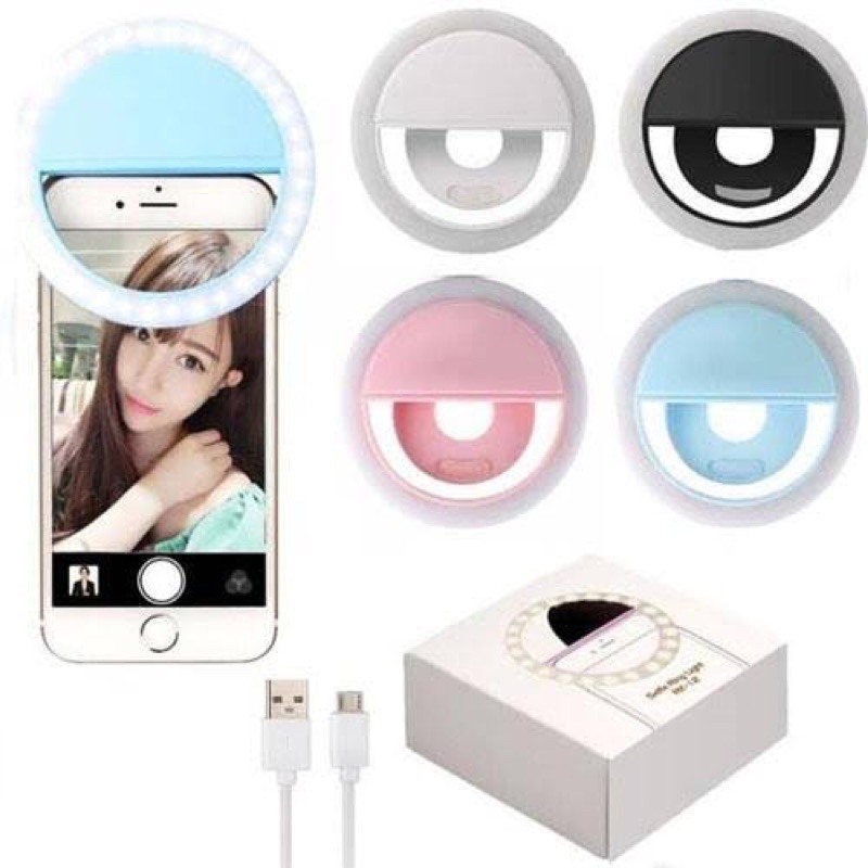 Jual SELFIE MINI RING LIGHT RING FILL LIGHT MINI SELFIE RING 3 MODE