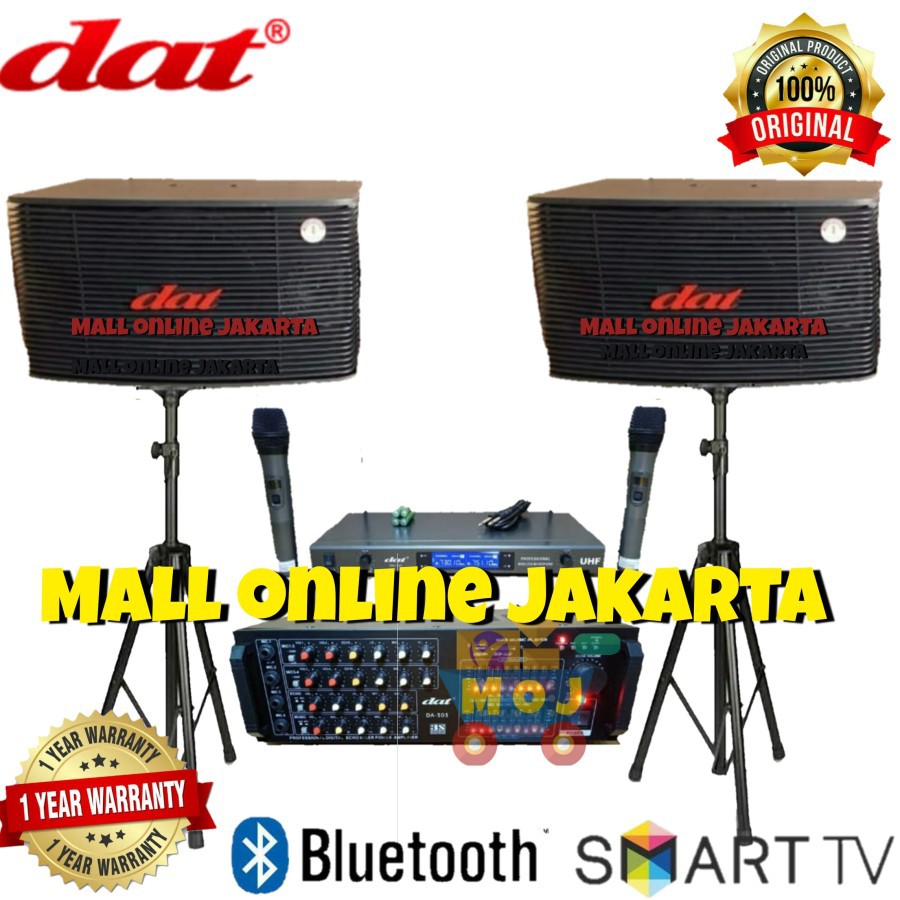 Jual Paket karaoke Dat 10 inch Original Full set sound system da 303
