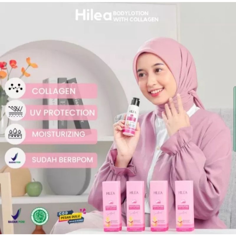 Jual HILEA BODY LOTION with collagen buy 1 get 1 Shopee Indonesia