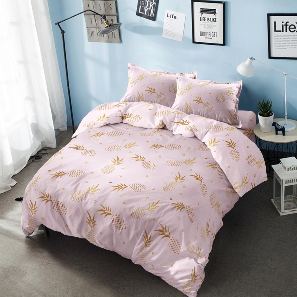 Kintakun Bed Cover Only King Loreta D'luxe Gold Pink Uk. 230 x 240