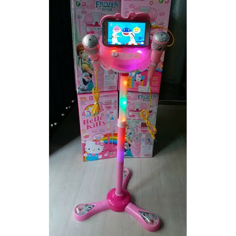 Jual Lucky88Toys Mainan Anak Standing Microphone 2 Tiang Frozen Fever Handphone | Shopee Indonesia