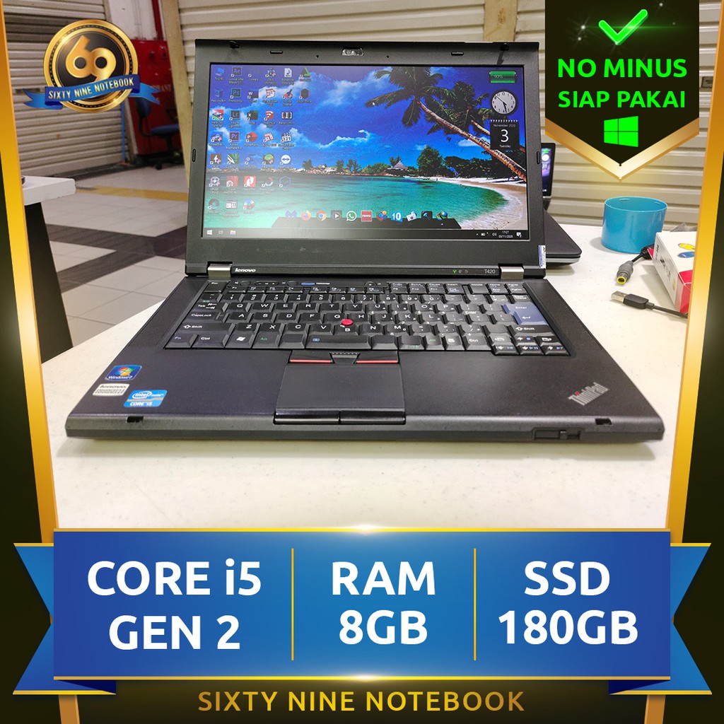 Laptop Second Lenovo ThinkPad Core i5 + Batrai Baru Shopee Indonesia