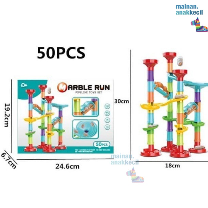 Jual Mainan Anak Marble Race Run Balap Kelereng 50Pcs Isi 50Pcs | Shopee Indonesia