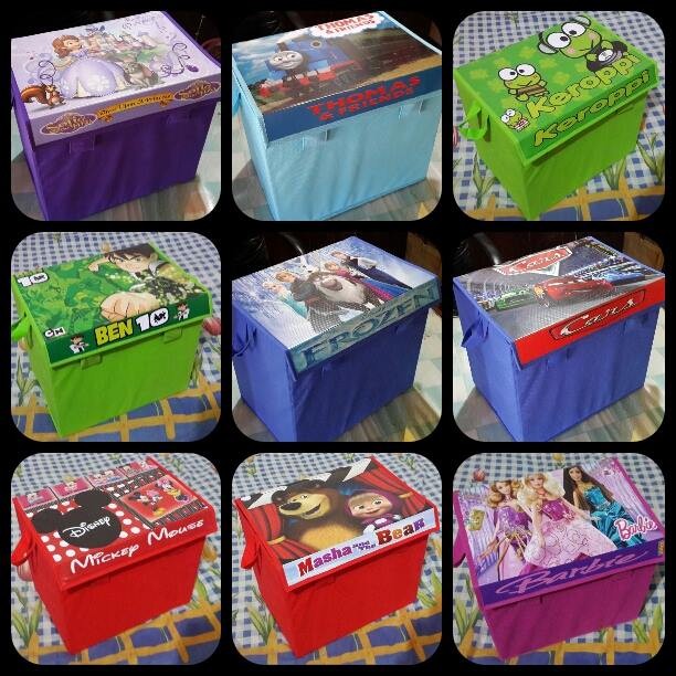 Jual Toy Box Tempat Menyimpan Mainan Anak Kotak Serbaguna Karakter Mickey Mouse Hitam | Shopee Indonesia