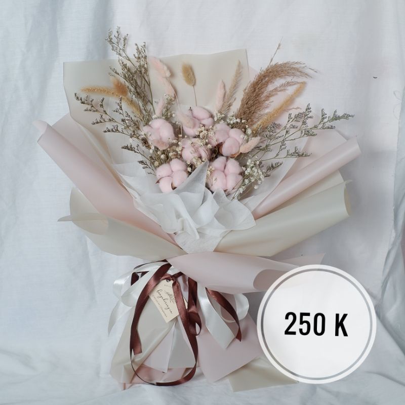 Jual buket bunga kering/dried flower/buket wisuda/bouquet dried flower
