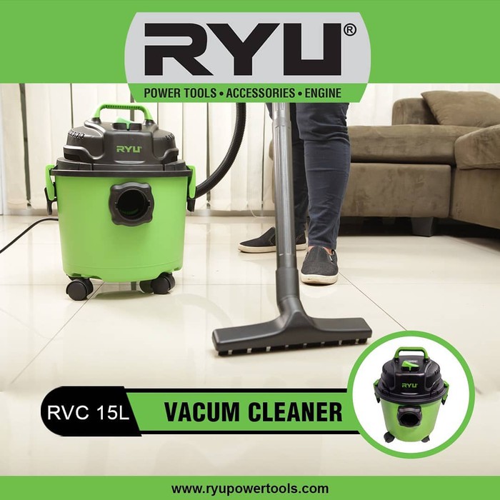 Jual RYU VACUUM CLEANER / RVC 15 ALAT MESIN SEDOT PENYEDOT HISAP DEBU LANTAI VACUM LITER LITRE