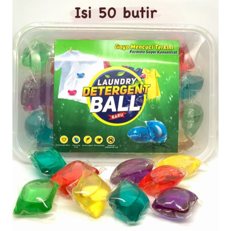 Laundry Detergent Gel Ball isi 50 butir Shopee Indonesia