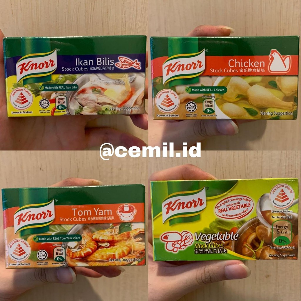 [HALAL] Knorr Stock Cubes Tomyum / Chicken / Ikan Bilis / Vegetable