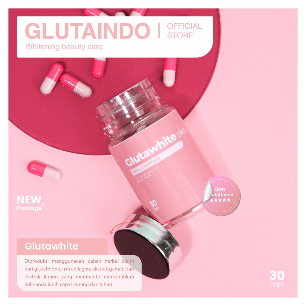 Glutawhite Skin! 3X Extra Pemutih Kulit Seluruh Tubuh Terbaik Shopee