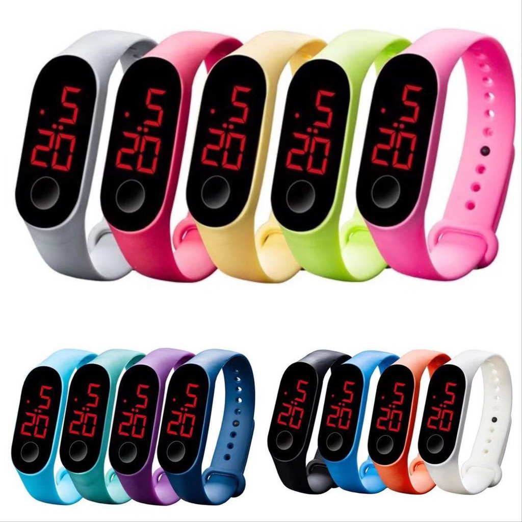 (COD)Jam Tangan LED Sport Watch Wanita Digital Pria / Wanita Jam