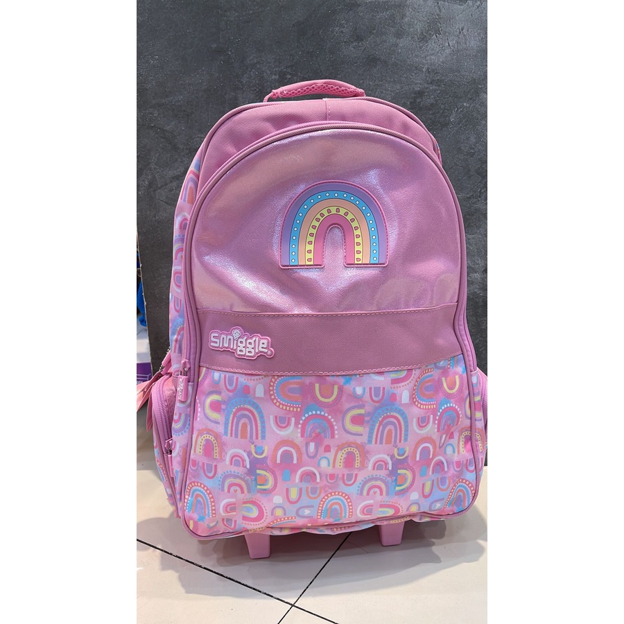 Jual SMIGGLE TROLLEY BACKPACK BRIGHT SIDE MIX RAINBOW TAS TROLI