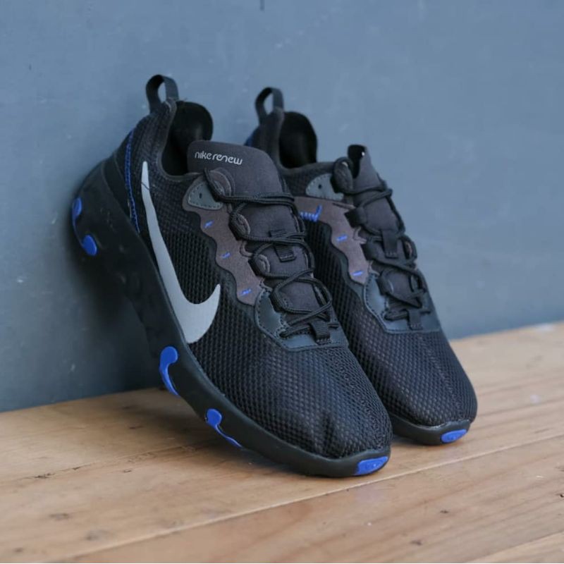 Jual Nike Renew Element 55 Black Silver Tivoli Blue | Shopee Indonesia