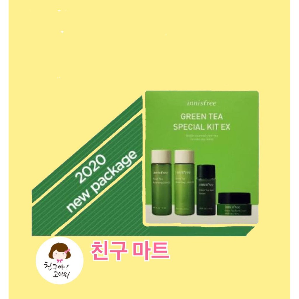 Jual Innisfree Green Tea Special Kit Ex ( Trial Kit 4 Items) Shopee