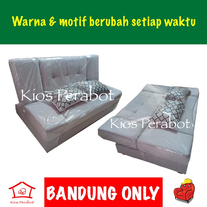 Jual Sofabed 2 dudukan bisa dibuka jadi kasur sofa bed sandaran BISA